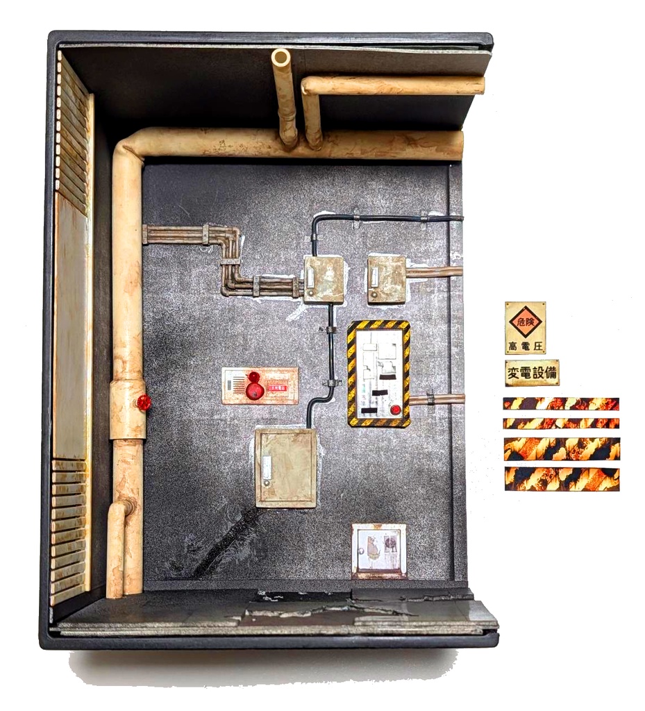 1/12スケール 秘密施設の地下廊下