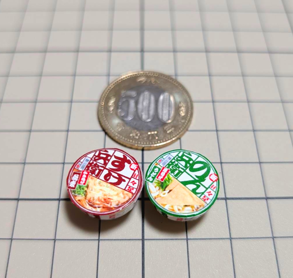 1/12スケール カップラーメン(そば・うどん)