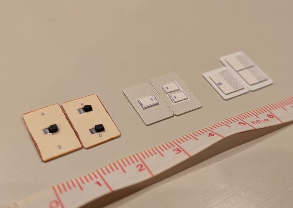 1/12スケール 電気スイッチ シール