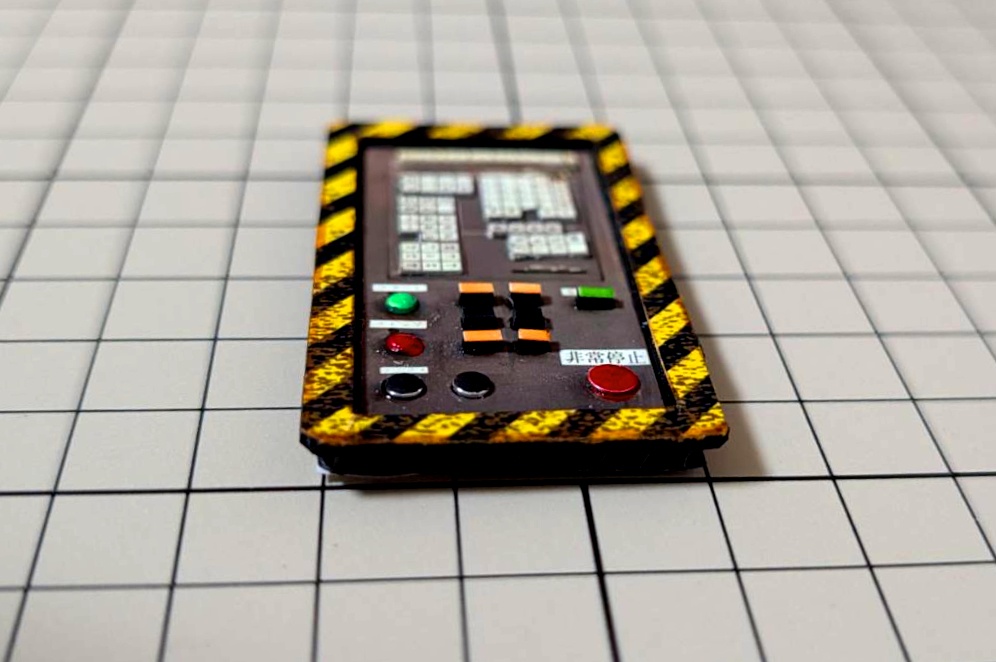 1/12スケール 操作ボタン盤 シール