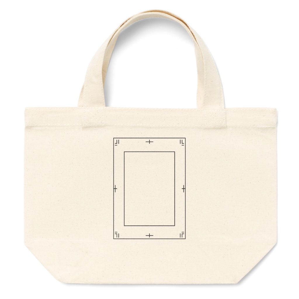 トートバック小/漫画原稿用紙/黒/青