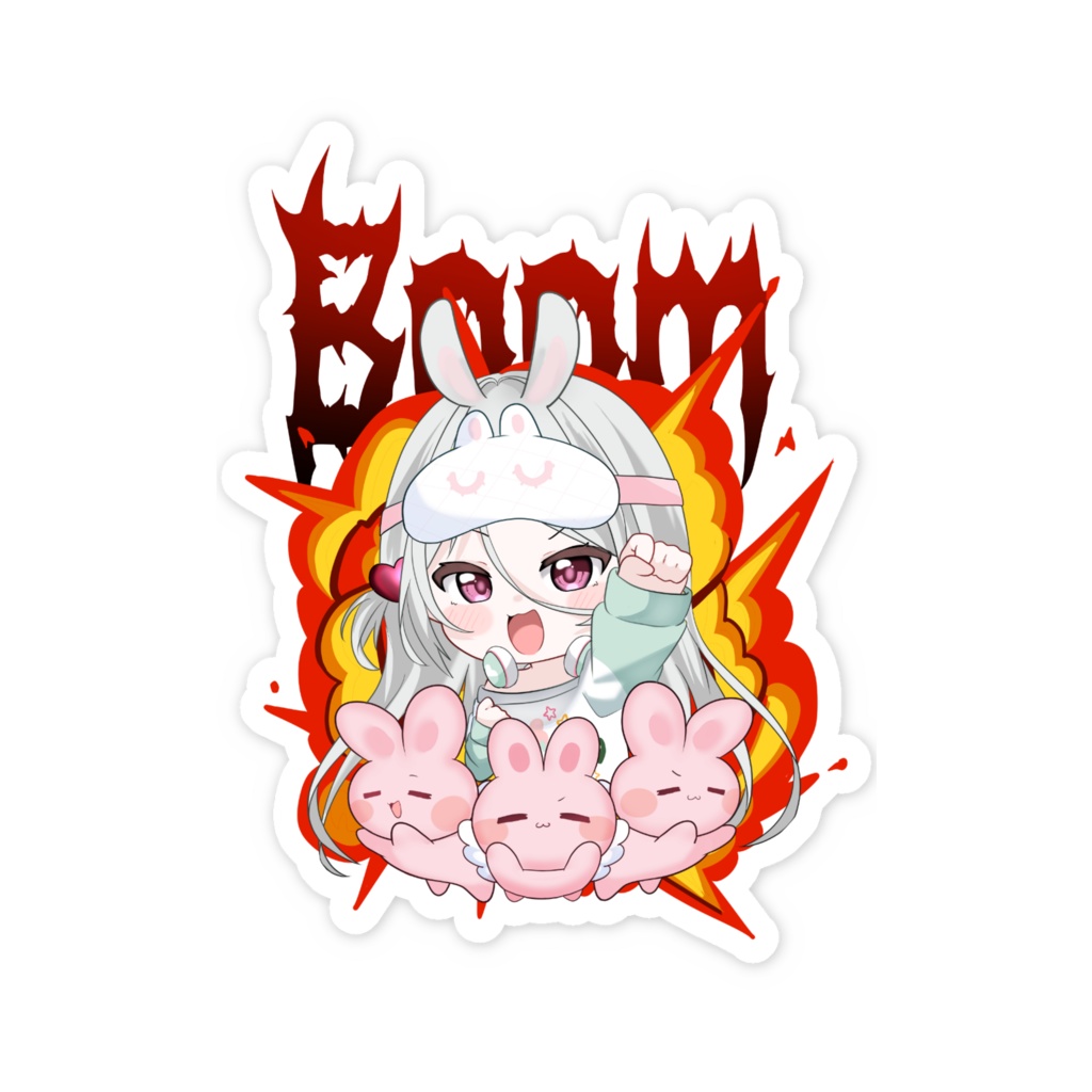 🤍BOOM ステッカー