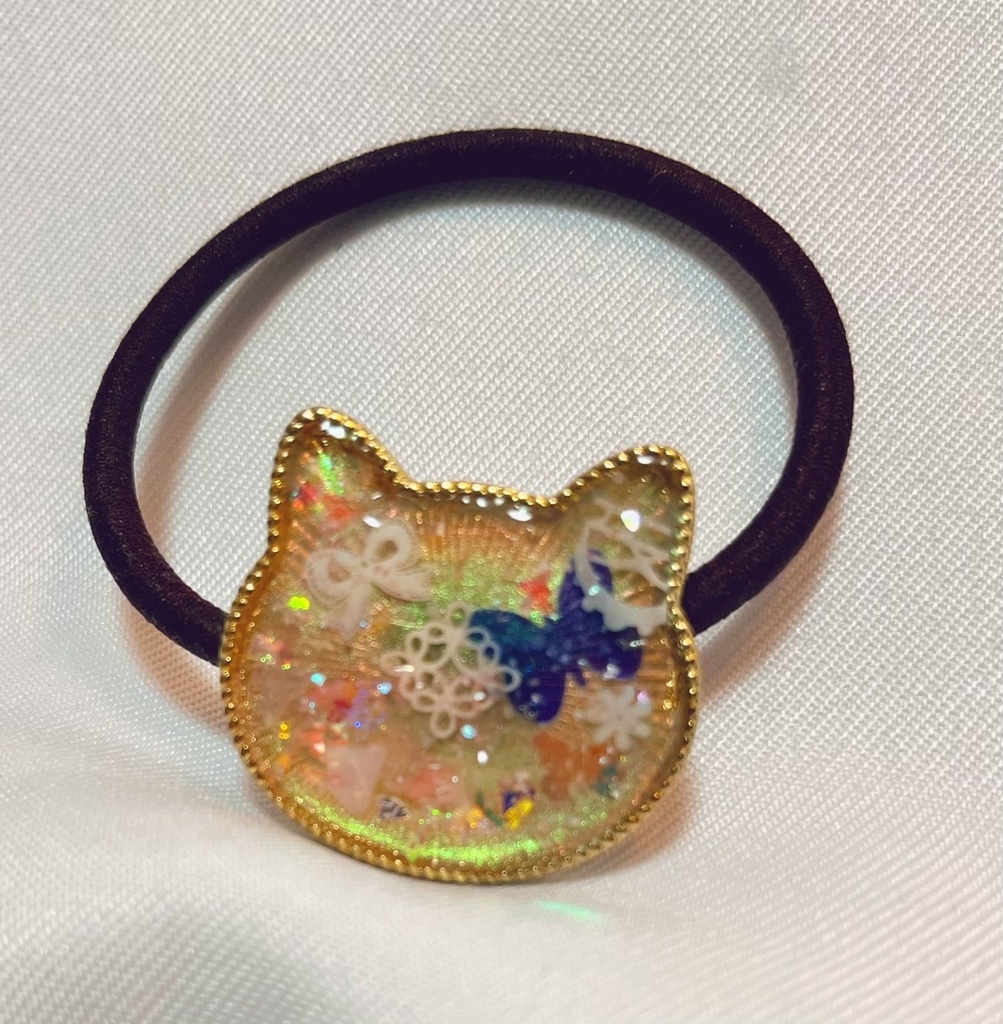 猫のヘアゴム