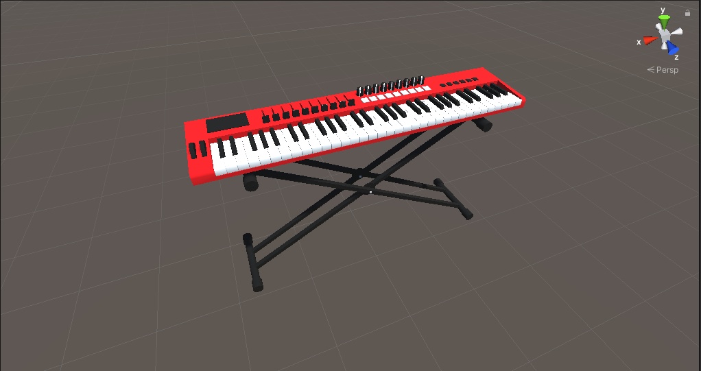 3Dモデル【キーボードとスタンド】無料サンプルあり