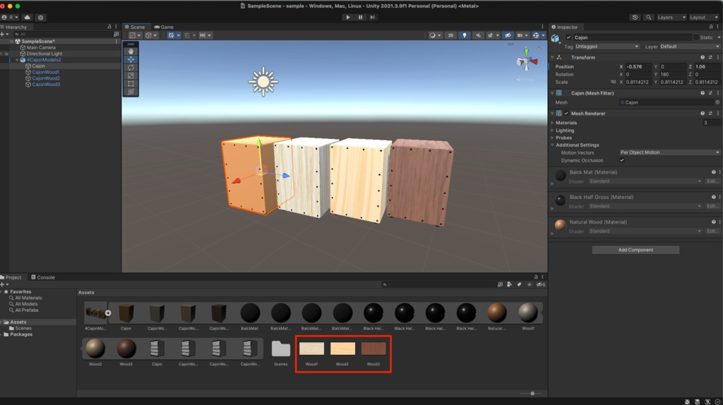 3Dモデル【カホン】