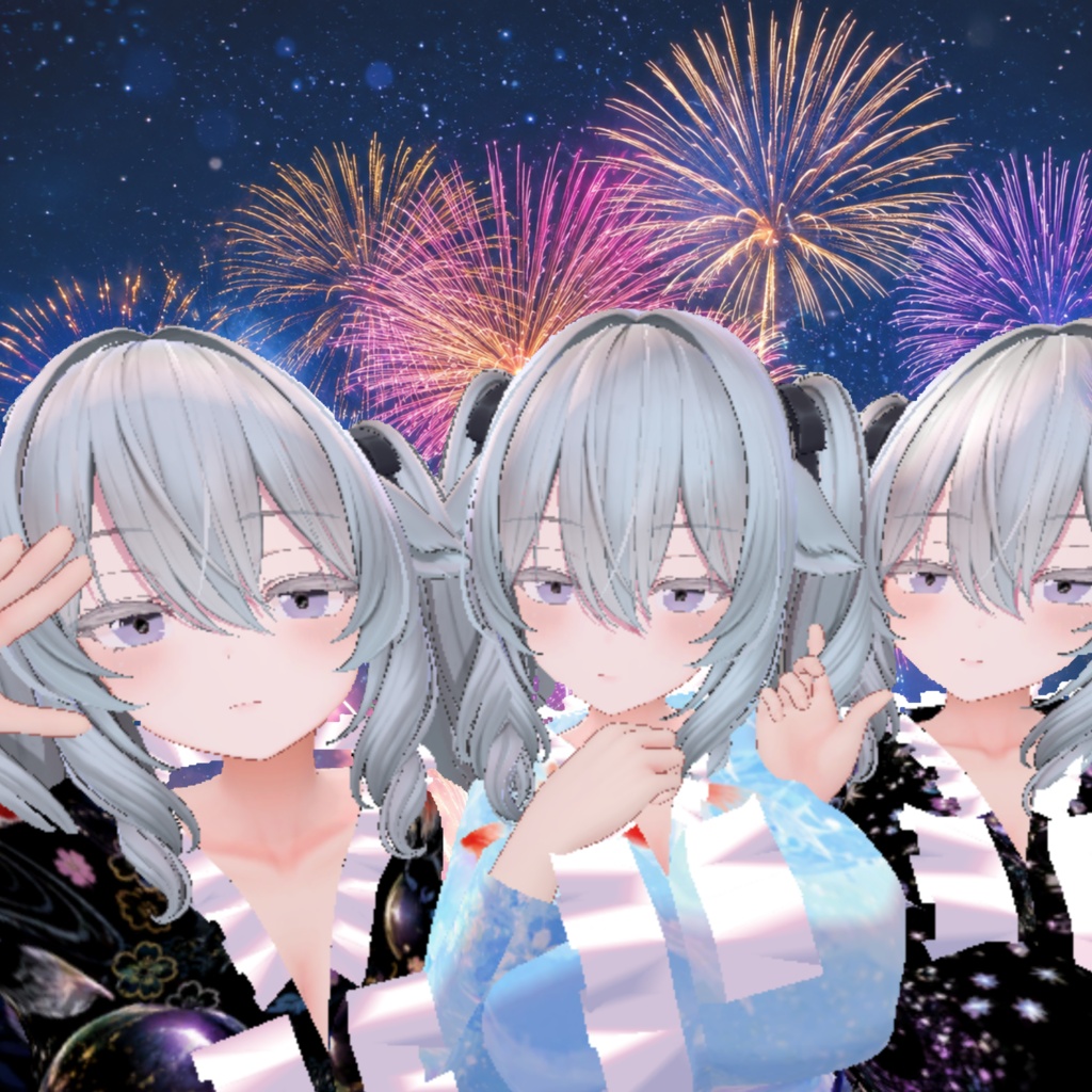 SALE🌟発売セール　 夏を感じれる～浴衣set ～　VRChat衣装