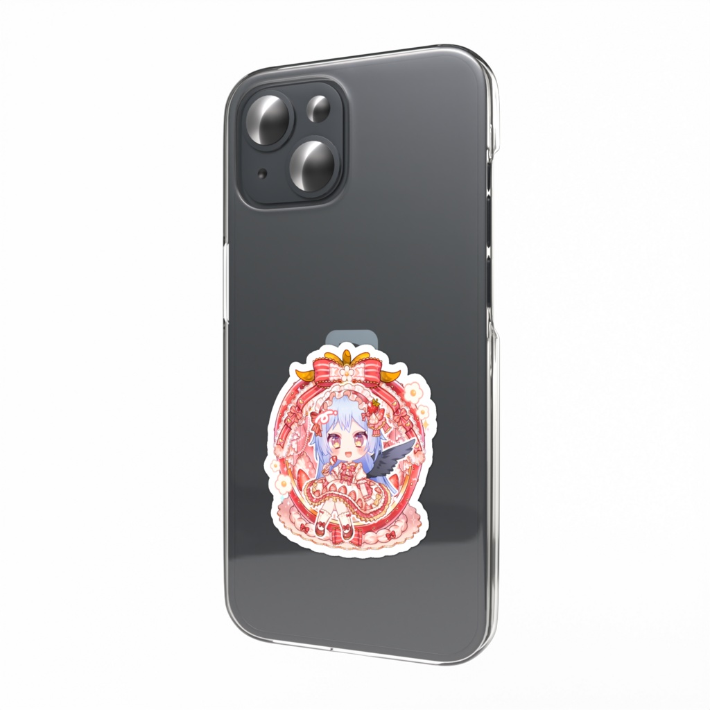 スマホステッカー_いちご