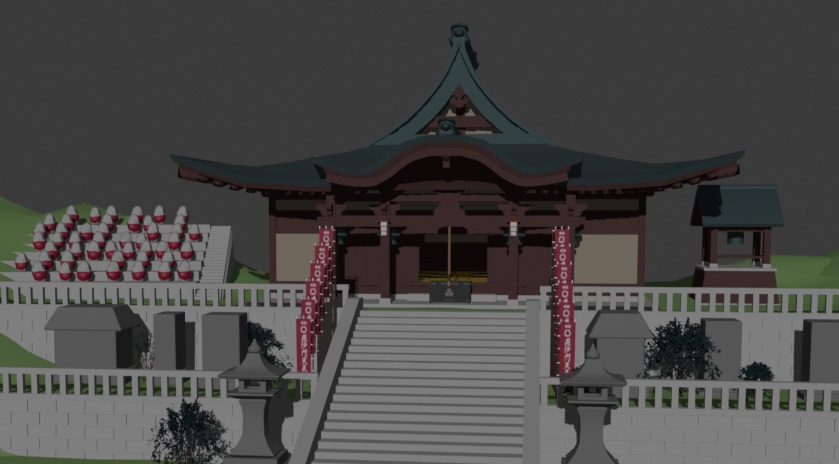 【クリスタ３D素材】命蓮寺