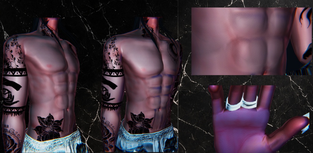 Vivid Real Skin Material おまけ付き(Liltoon)