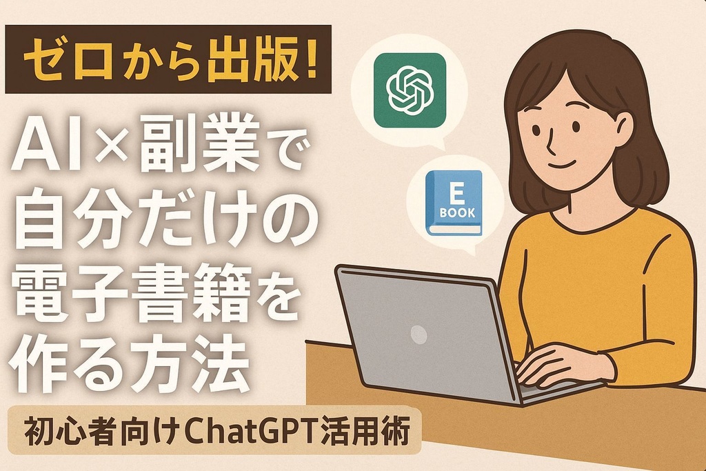 「ゼロから出版!AI×副業で 自分だけの電子書籍を作る方法」