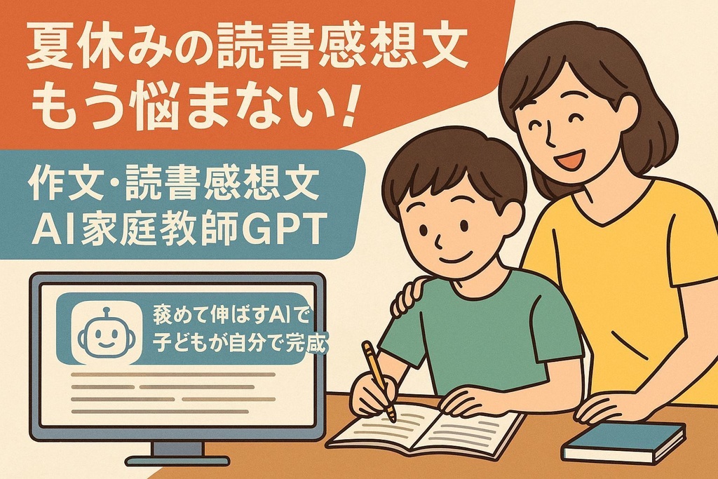 中学生向け　作文・読書感想文AI家庭教師GPT
