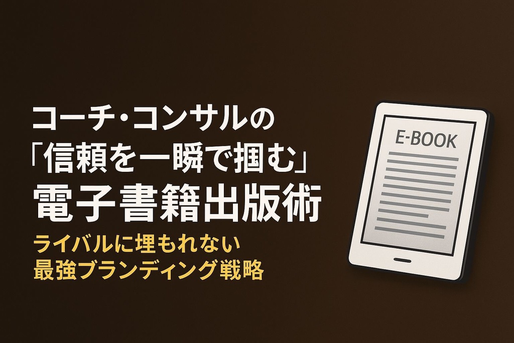 コーチ・コンサルが他と差をつける最強戦略 電子書籍出版で“選ばれる存在”になる方法