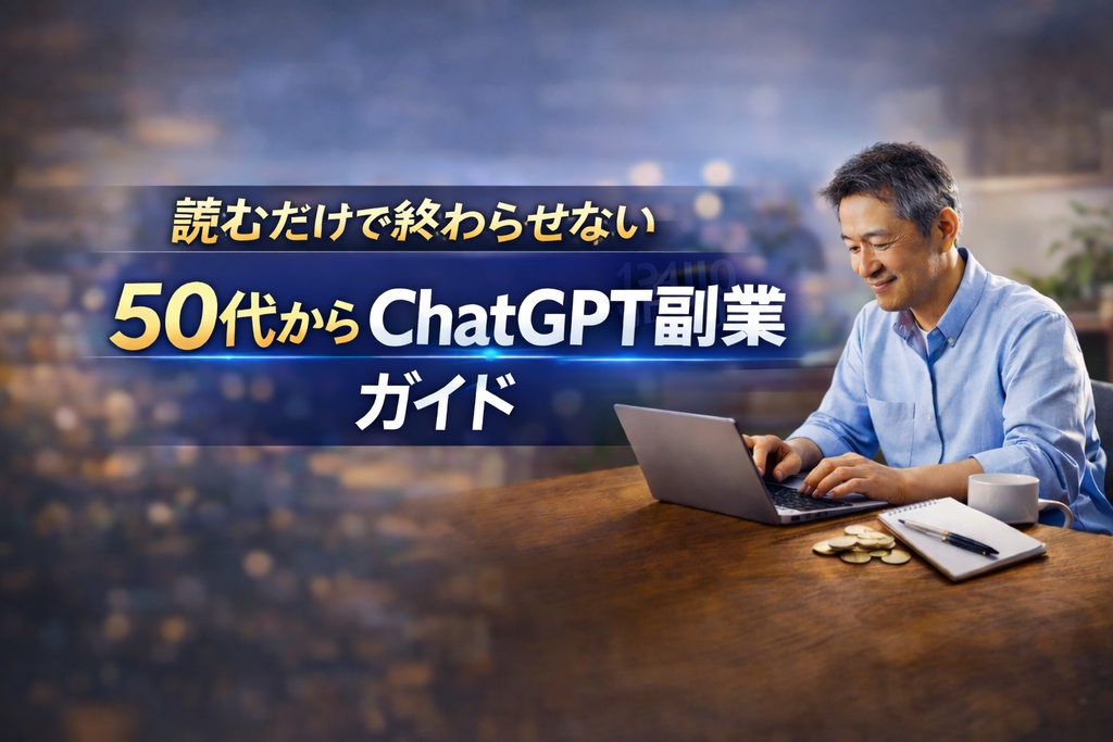読むだけで終わらせない、50代からのChatGPT副業マニュアル 副業初心者が「最初の一歩」から「続ける力」まで身につける実践設計書