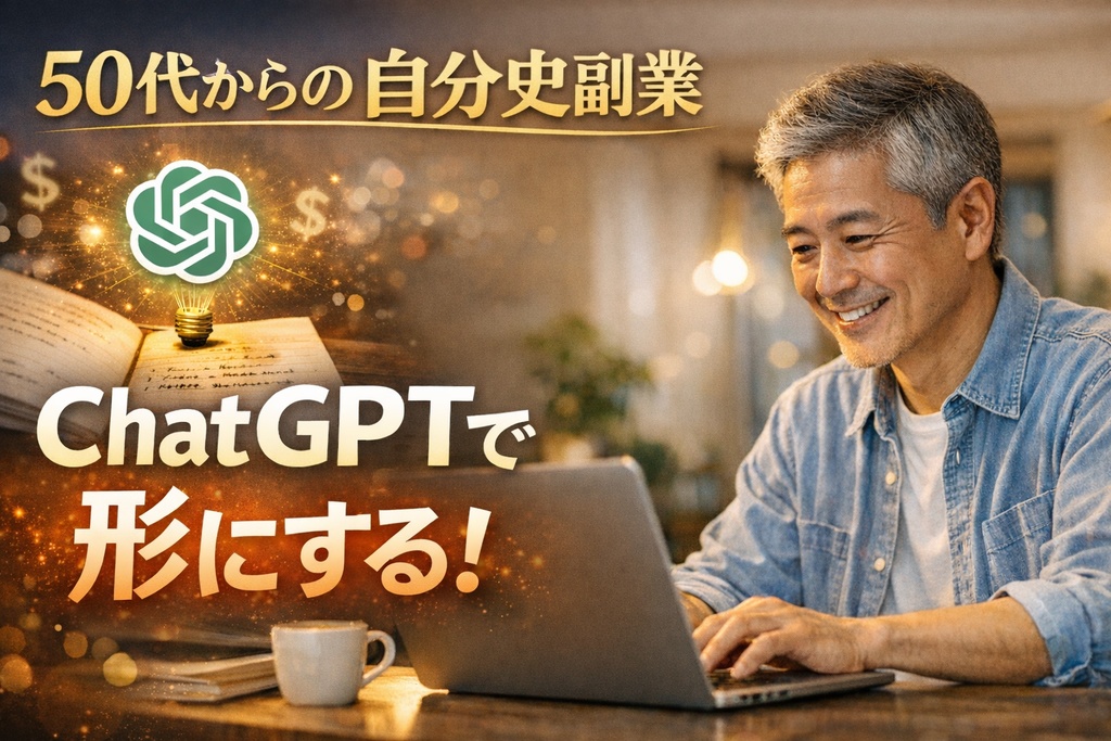 ChatGPTで経験を収益に変える 50代から始める自分史副業マニュアル