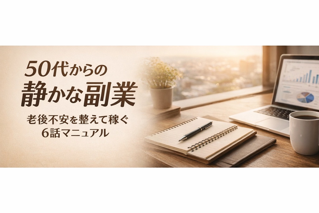50代からの静かな副業  老後不安を整えて積み上げる6話マニュアル