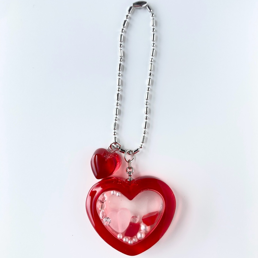 【ハートの中のきもち】レジンシェイカー(全4色/金具4種)