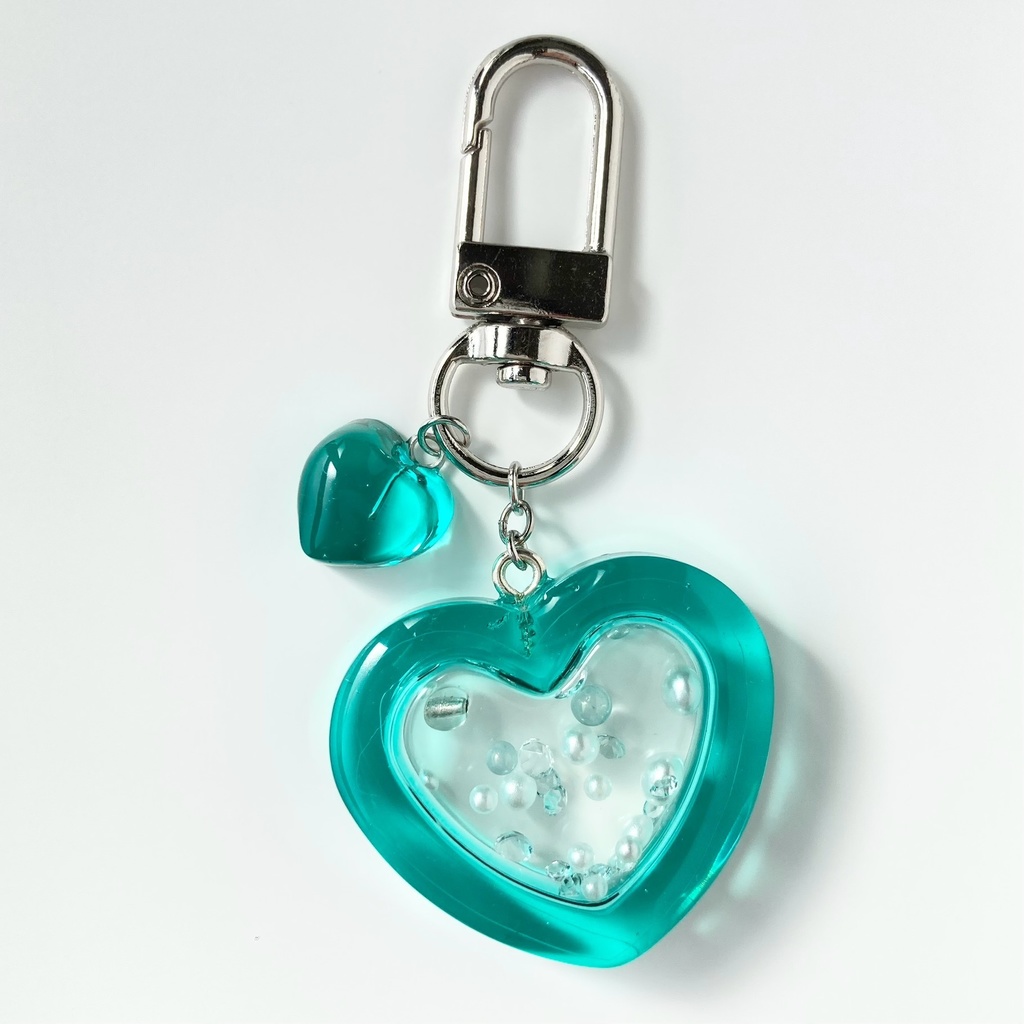 【ハートの中のきもち】レジンシェイカー(全4色/金具4種)