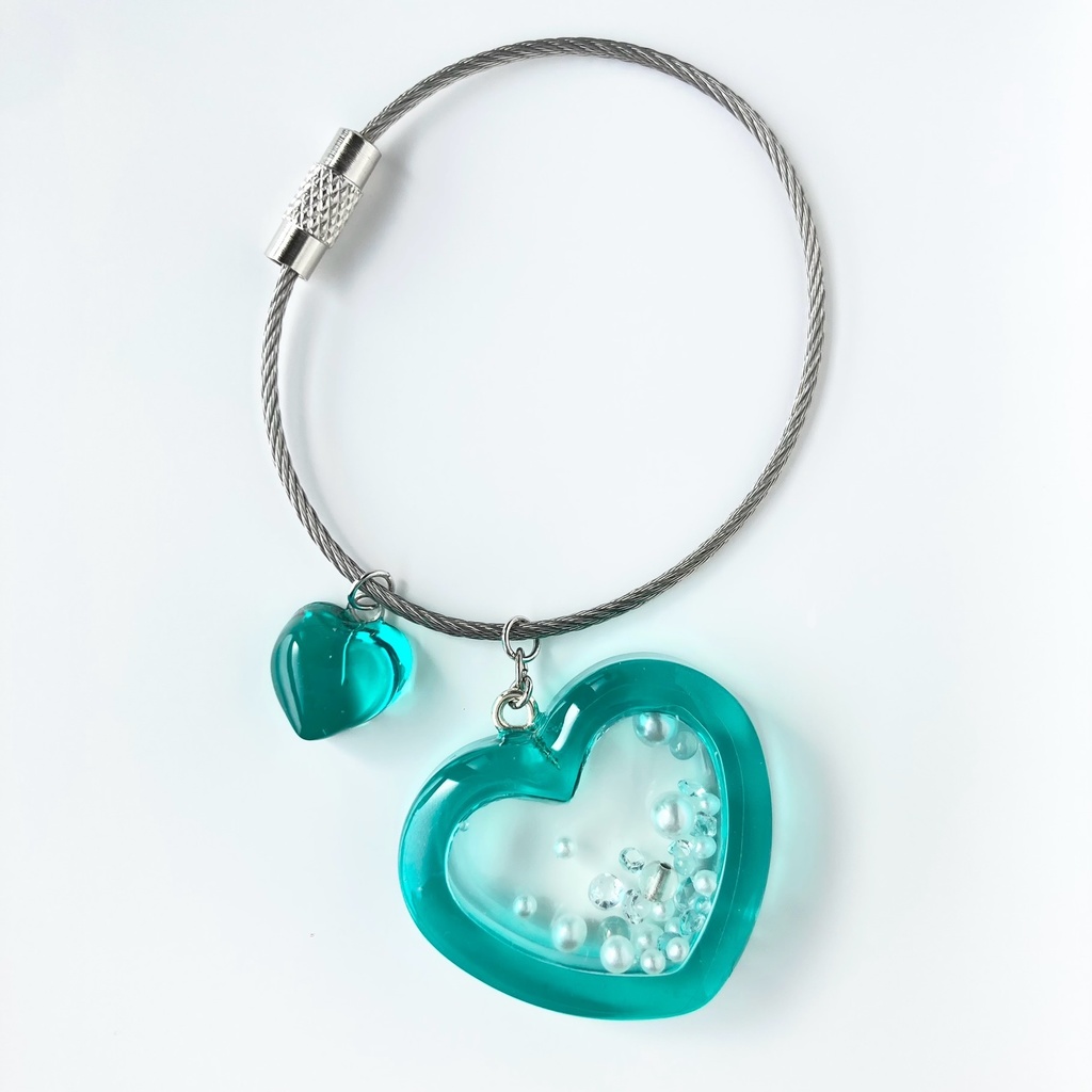 【ハートの中のきもち】レジンシェイカー(全4色/金具4種)