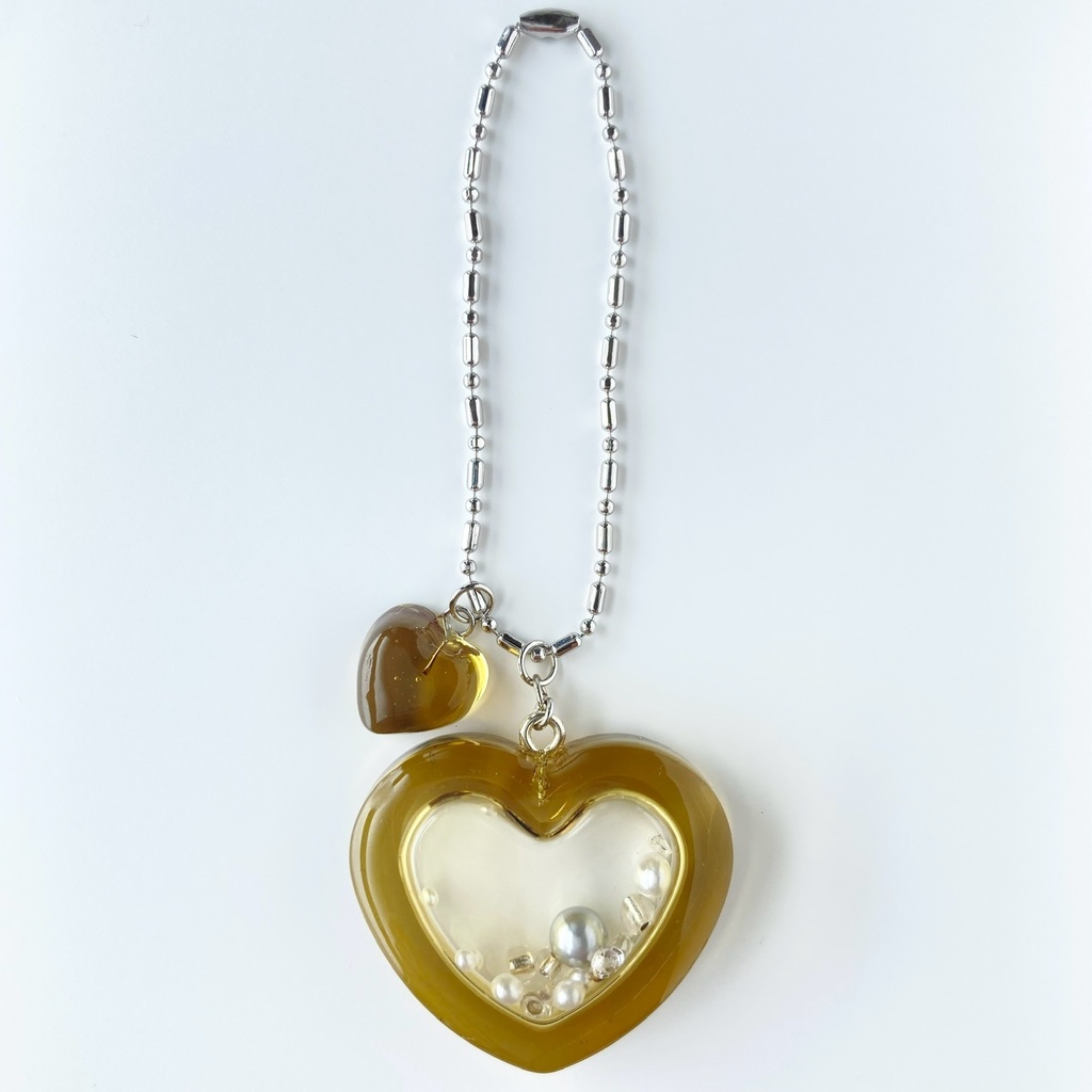 【ハートの中のきもち】レジンシェイカー(全4色/金具4種)