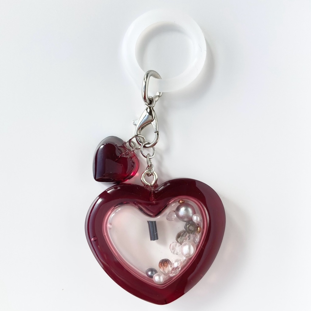 【ハートの中のきもち】レジンシェイカー(全4色/金具4種)