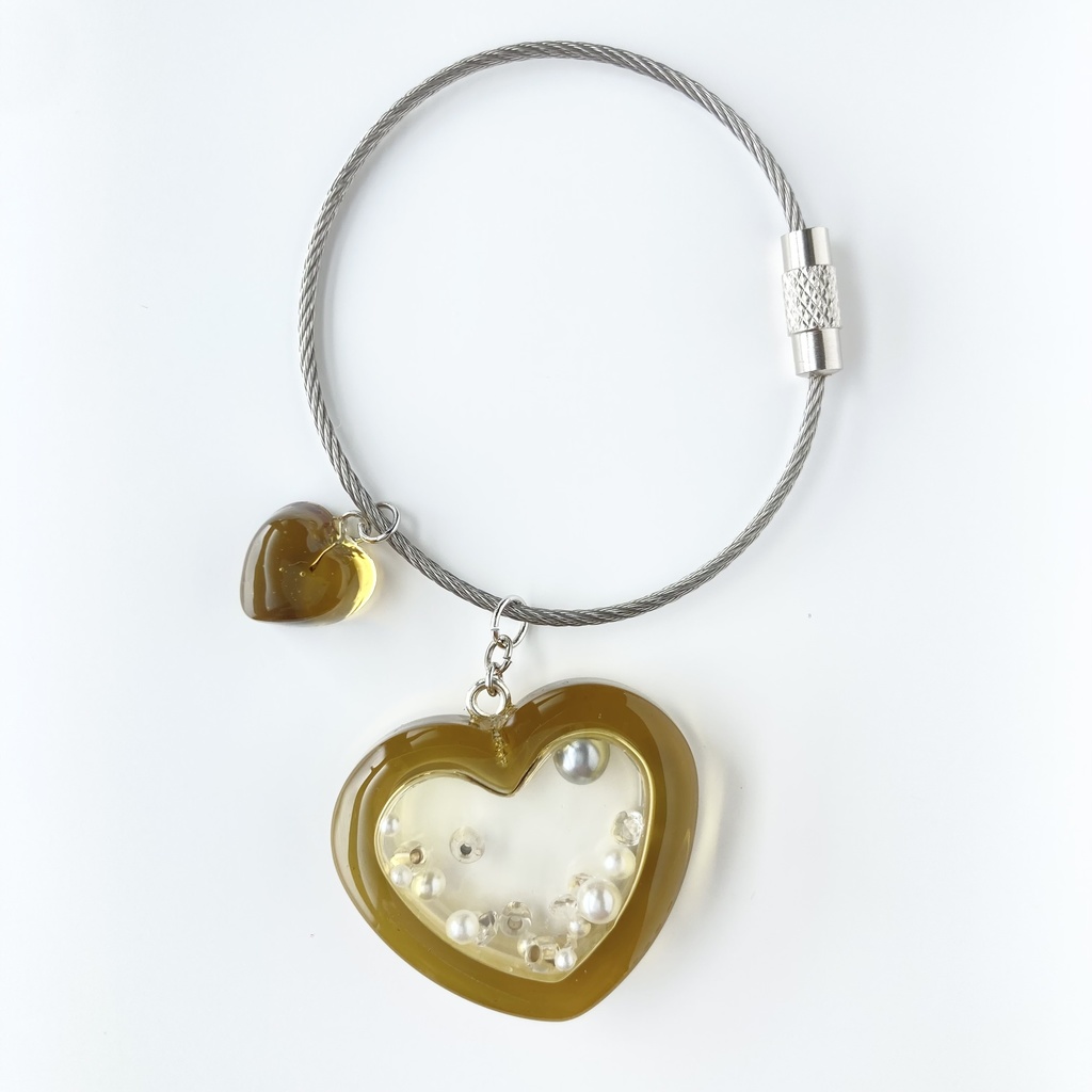 【ハートの中のきもち】レジンシェイカー(全4色/金具4種)