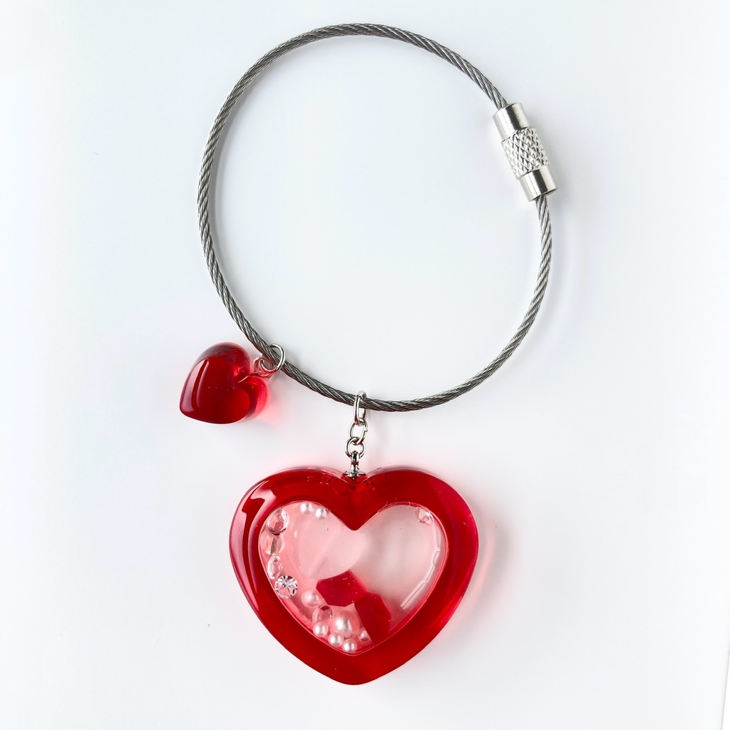 【ハートの中のきもち】レジンシェイカー(全4色/金具4種)