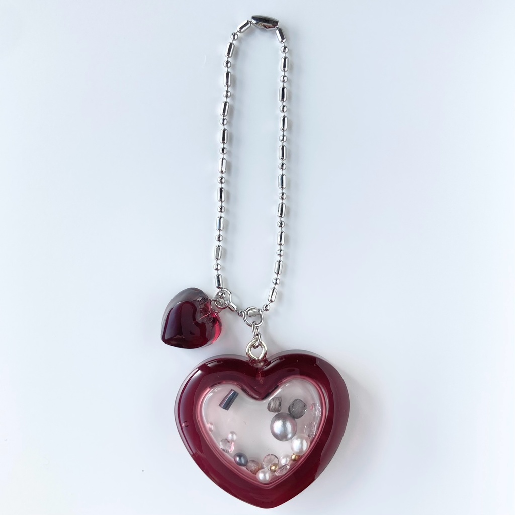 【ハートの中のきもち】レジンシェイカー(全4色/金具4種)