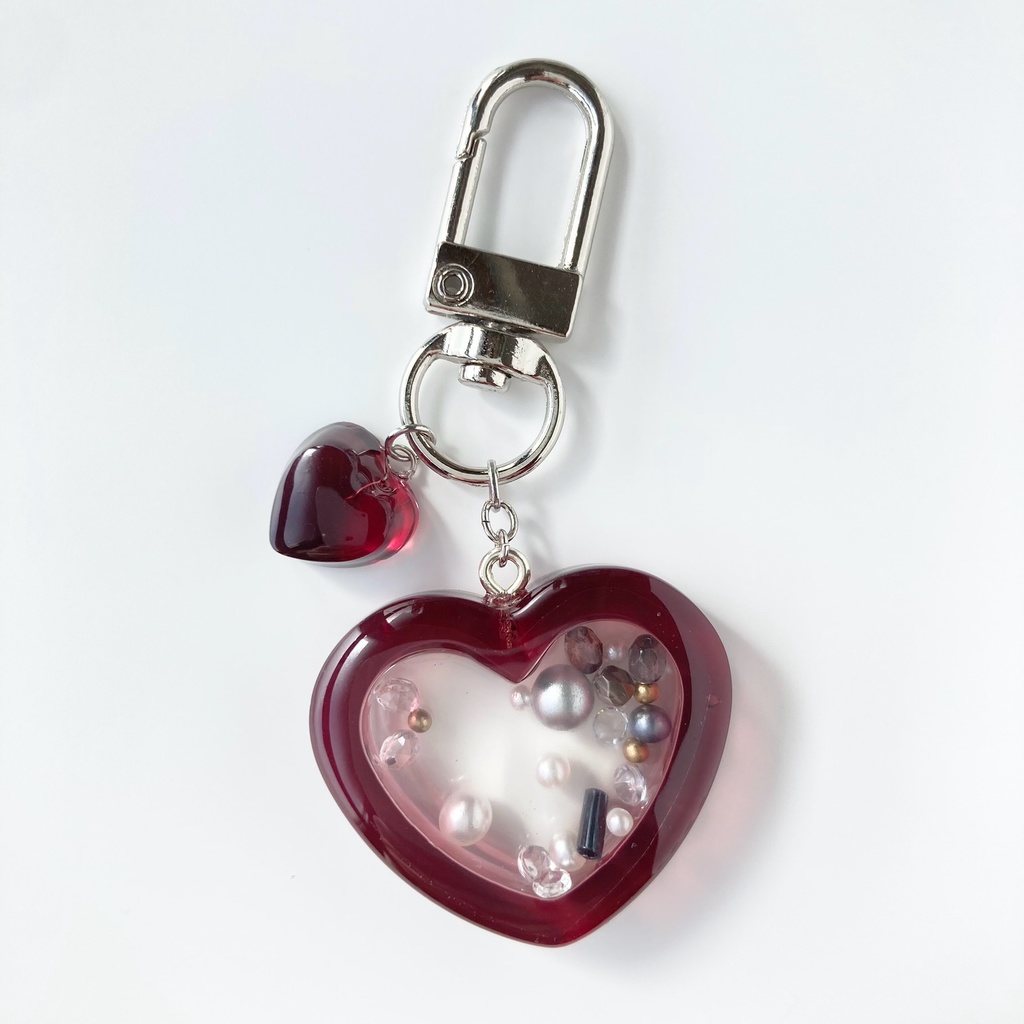 【ハートの中のきもち】レジンシェイカー(全4色/金具4種)