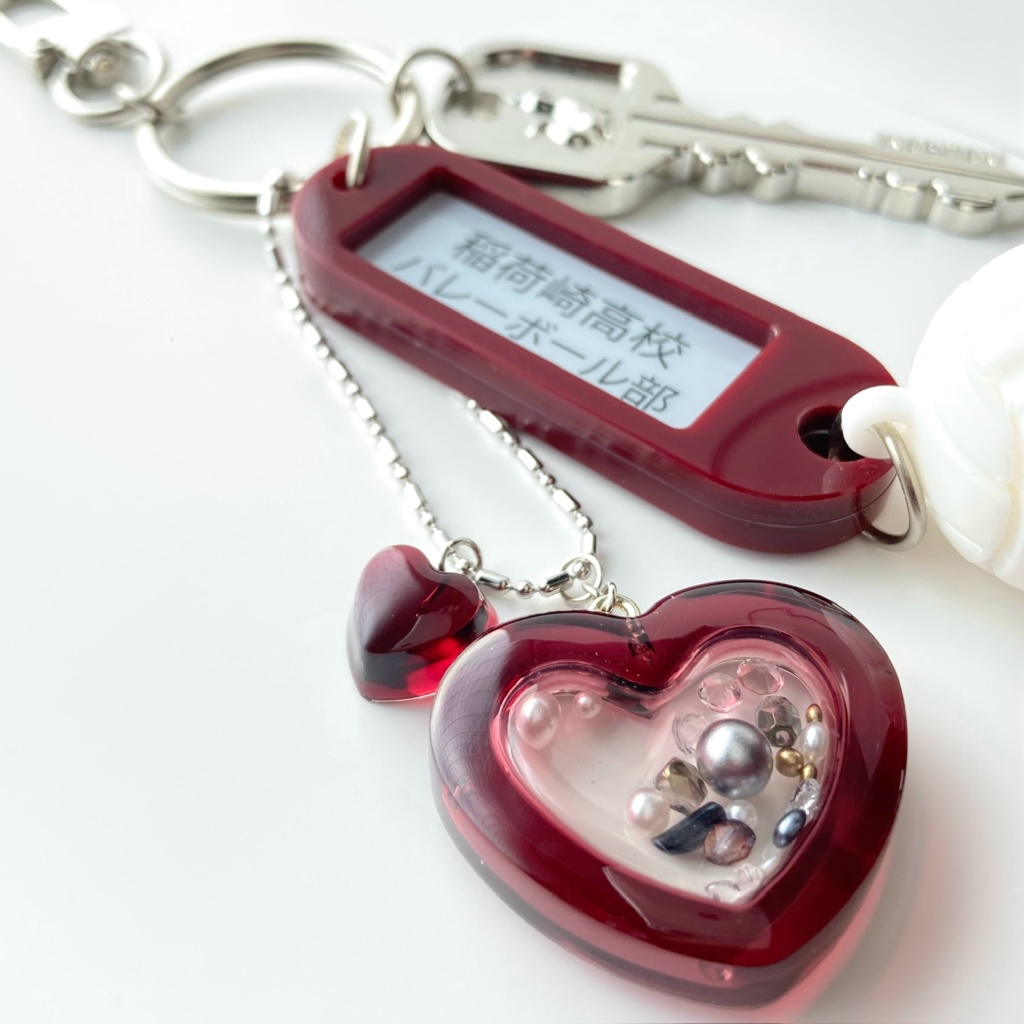 【ハートの中のきもち】レジンシェイカー(全4色/金具4種)