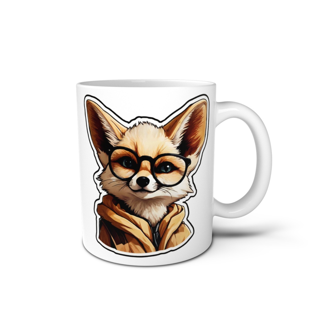 動物マグカップ　狐