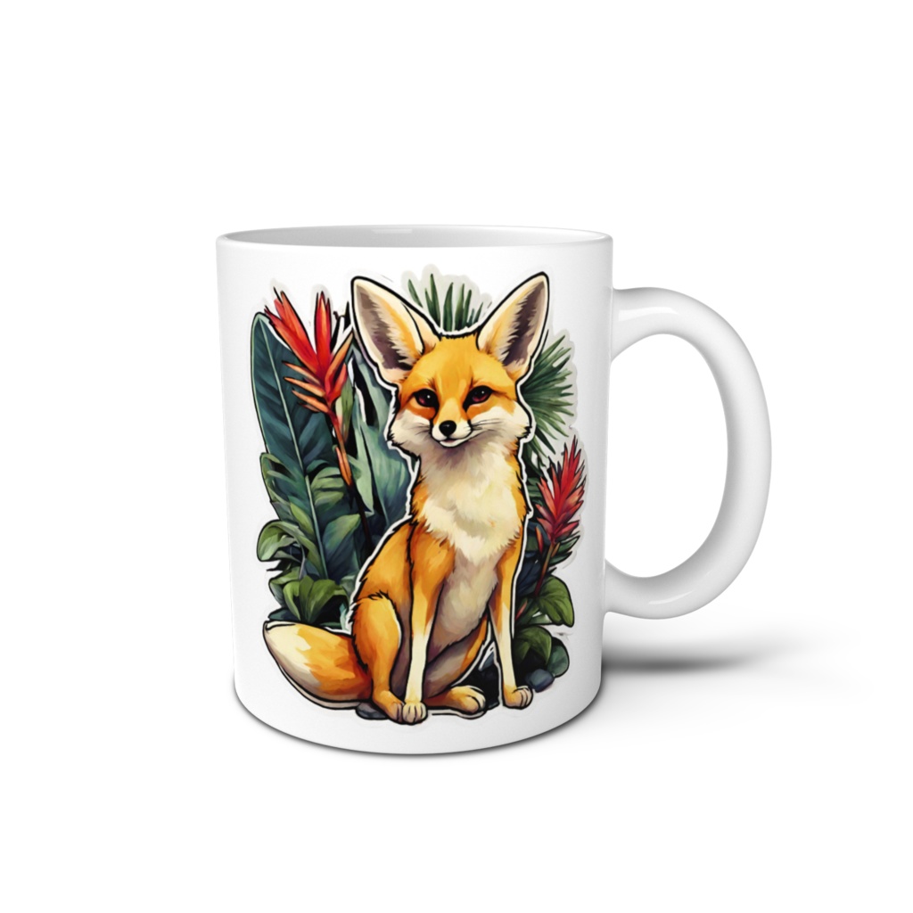 動物マグカップ　狐