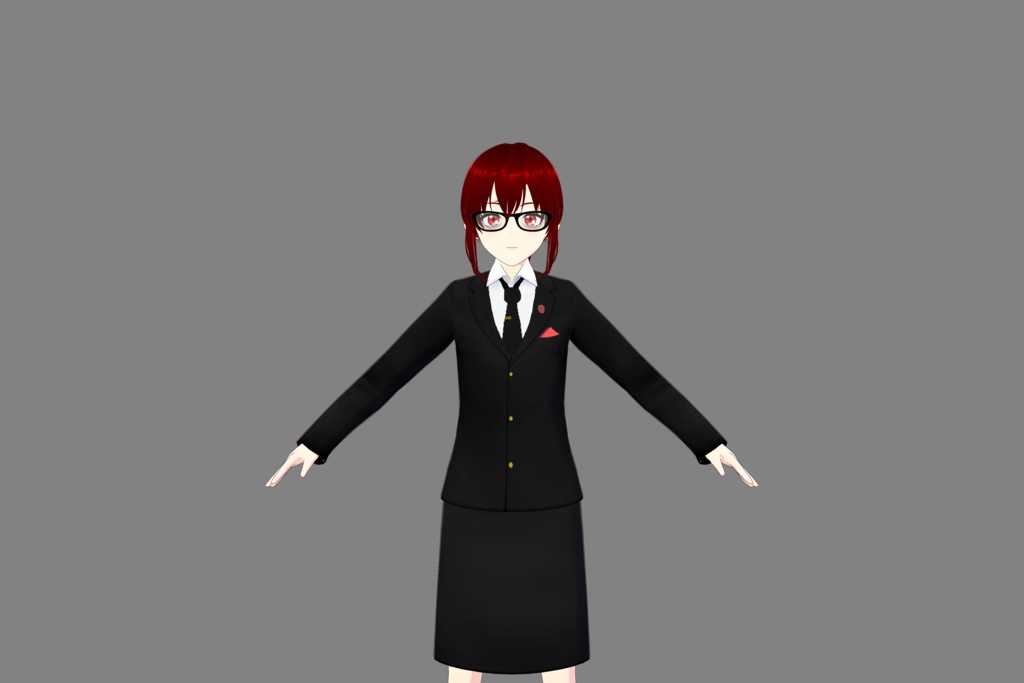 Vroid Black Suit