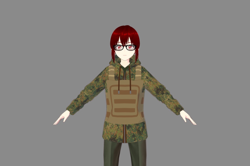 Military Camo (Tropical Flecktarn) Hoodie