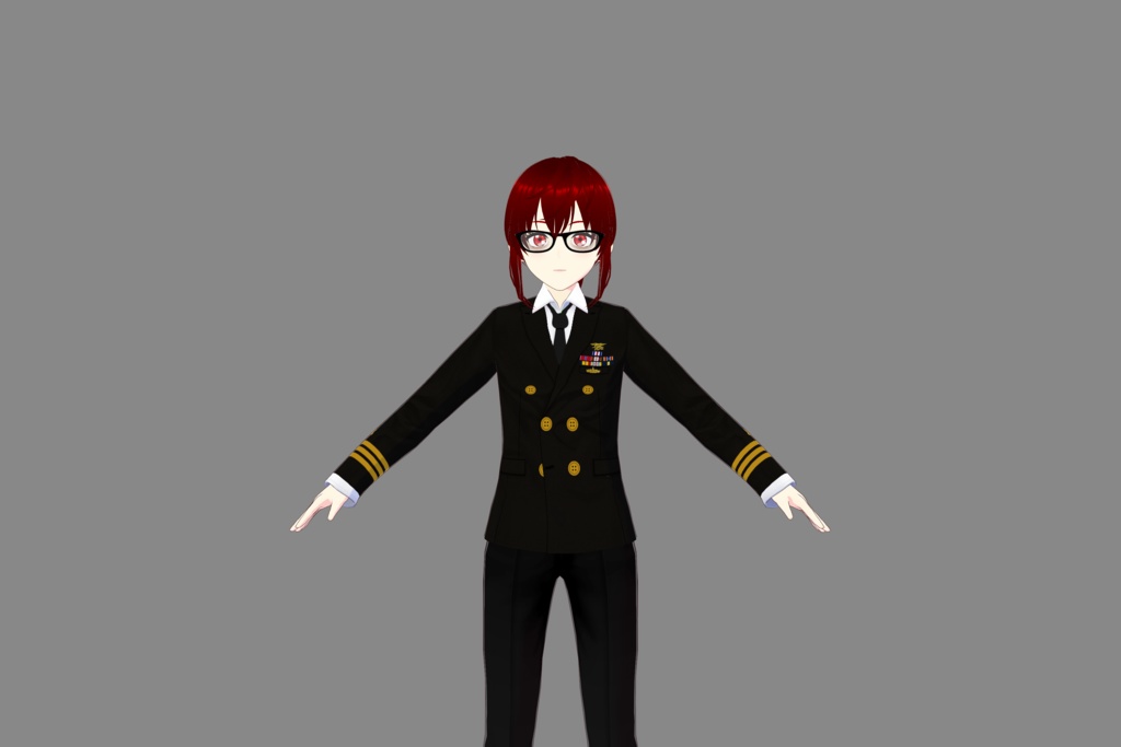 US Navy Vroid Formal Uniform
