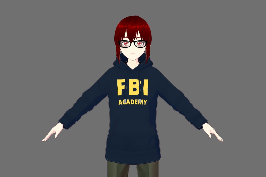 FBI Academy Vroid Hoodie
