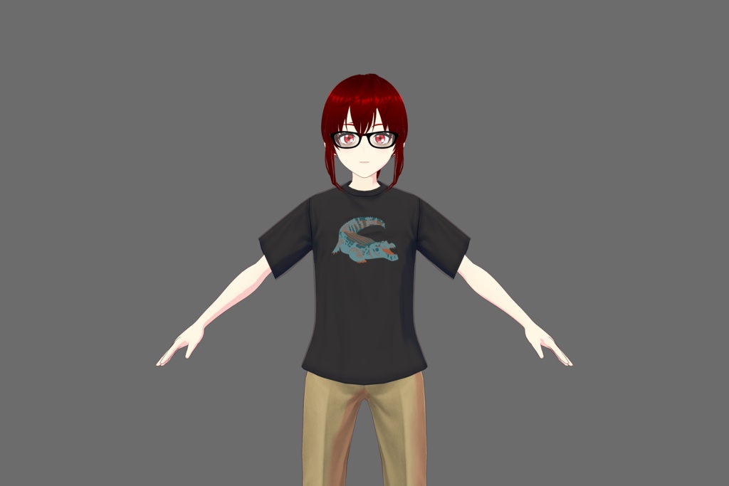 Vroid Crocodile T-Shirt