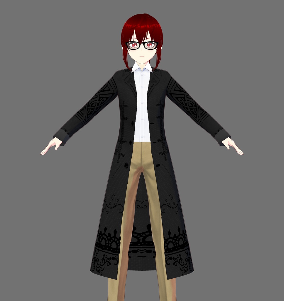 Celtic Vroid Trench Coat