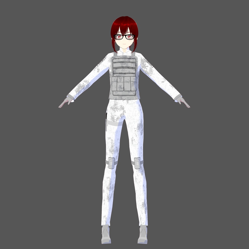 "Snow" Camo Tactical Vroid Outfit