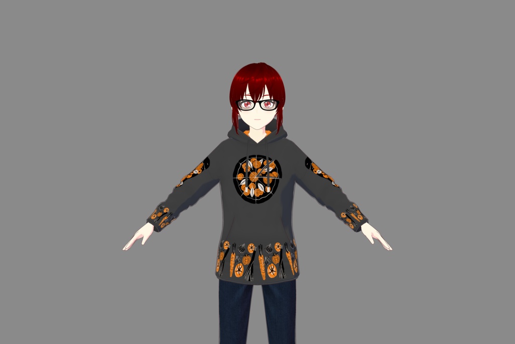 Vroid Pizza Hoodie