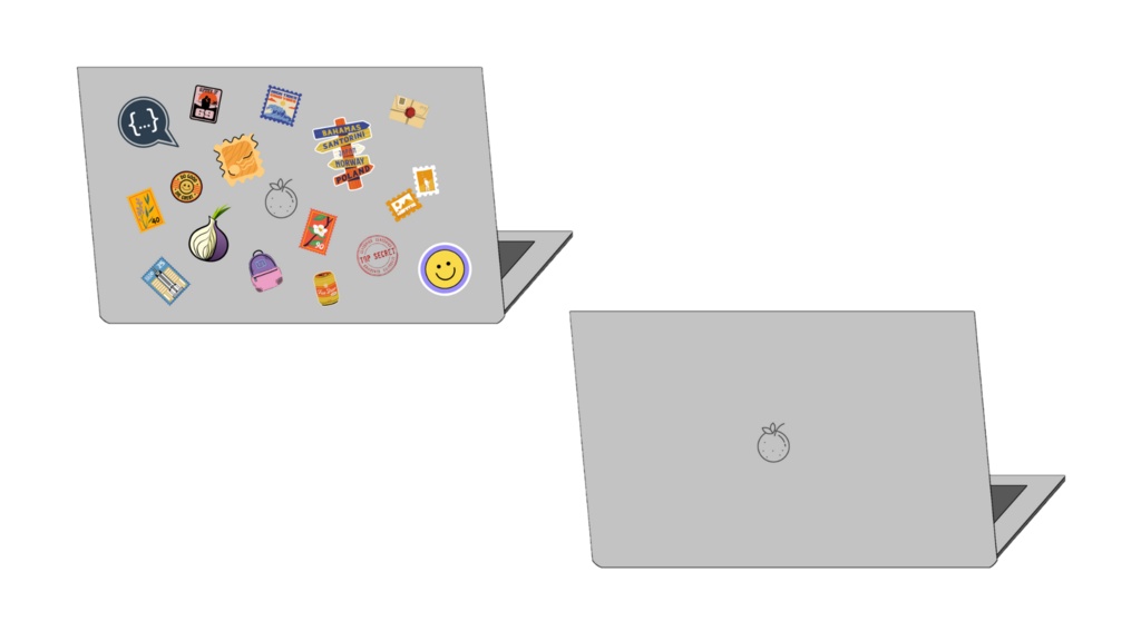 Vtuber Laptop Assets (Grey)