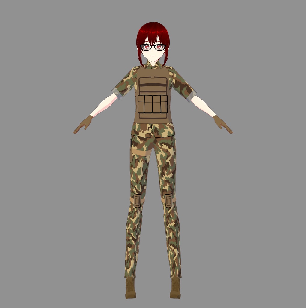 Irish DPM (Faded Woodland) Vroid Tactical Outfit