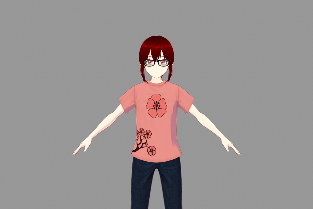 Vroid Cherry Blossom Pink T-Shirt