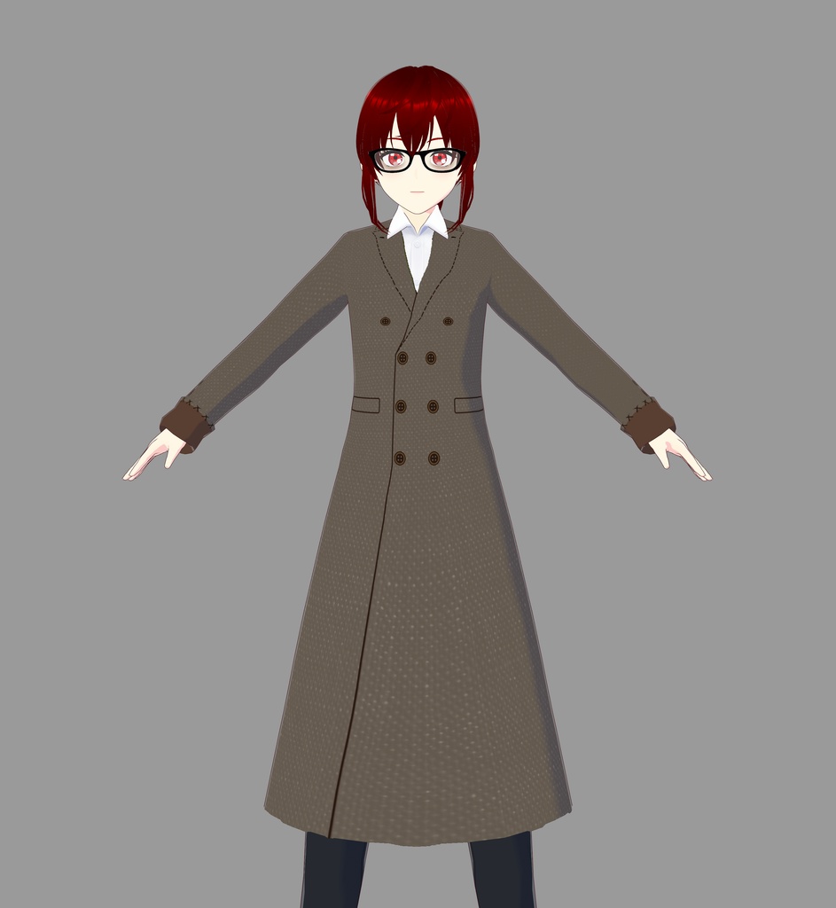 Double Breasted Vroid Trenchcoat