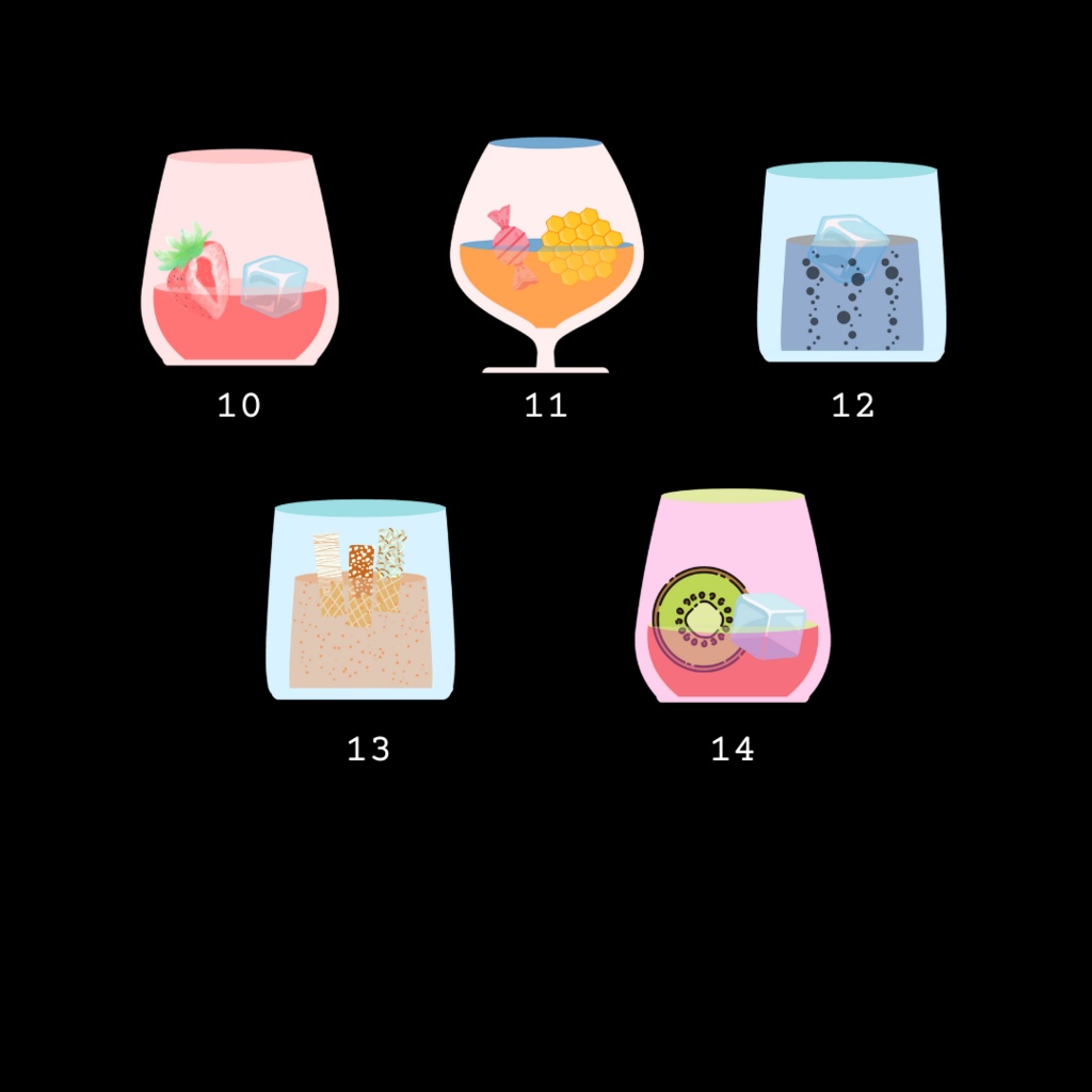 Vtuber Inspired Drink Assets