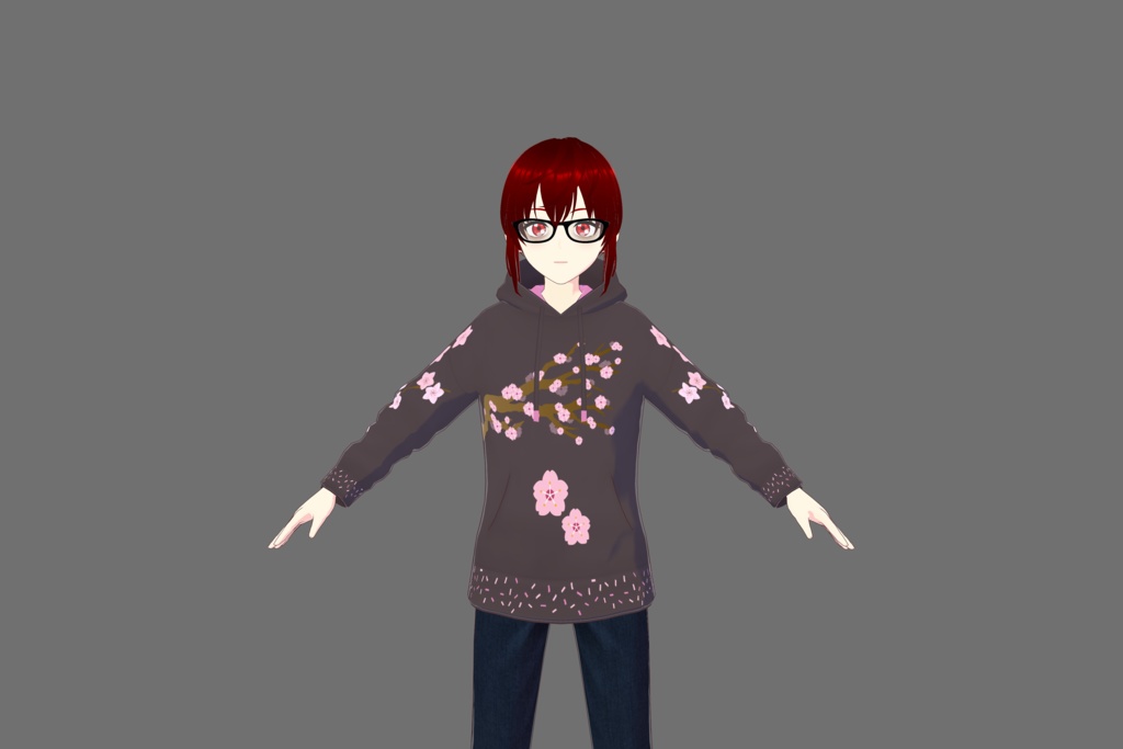 Vroid Cherry Blossom Hoodie
