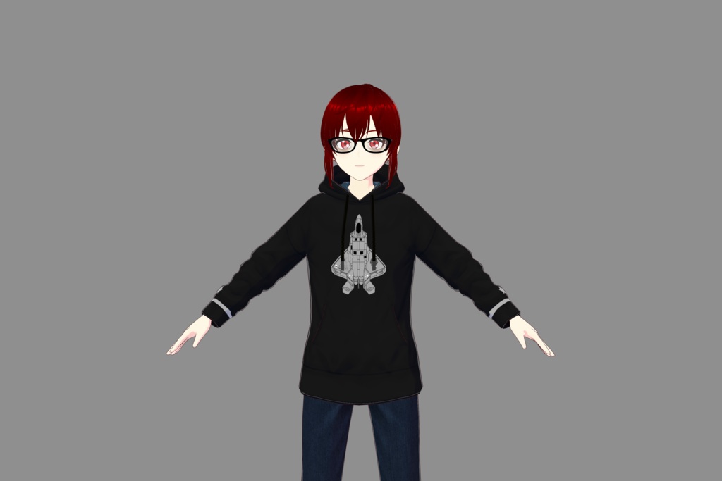 Koki Custom F-22 Vroid Hoodie