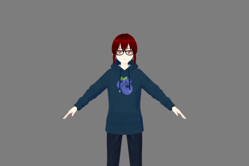Blueberry Vroid Hoodie
