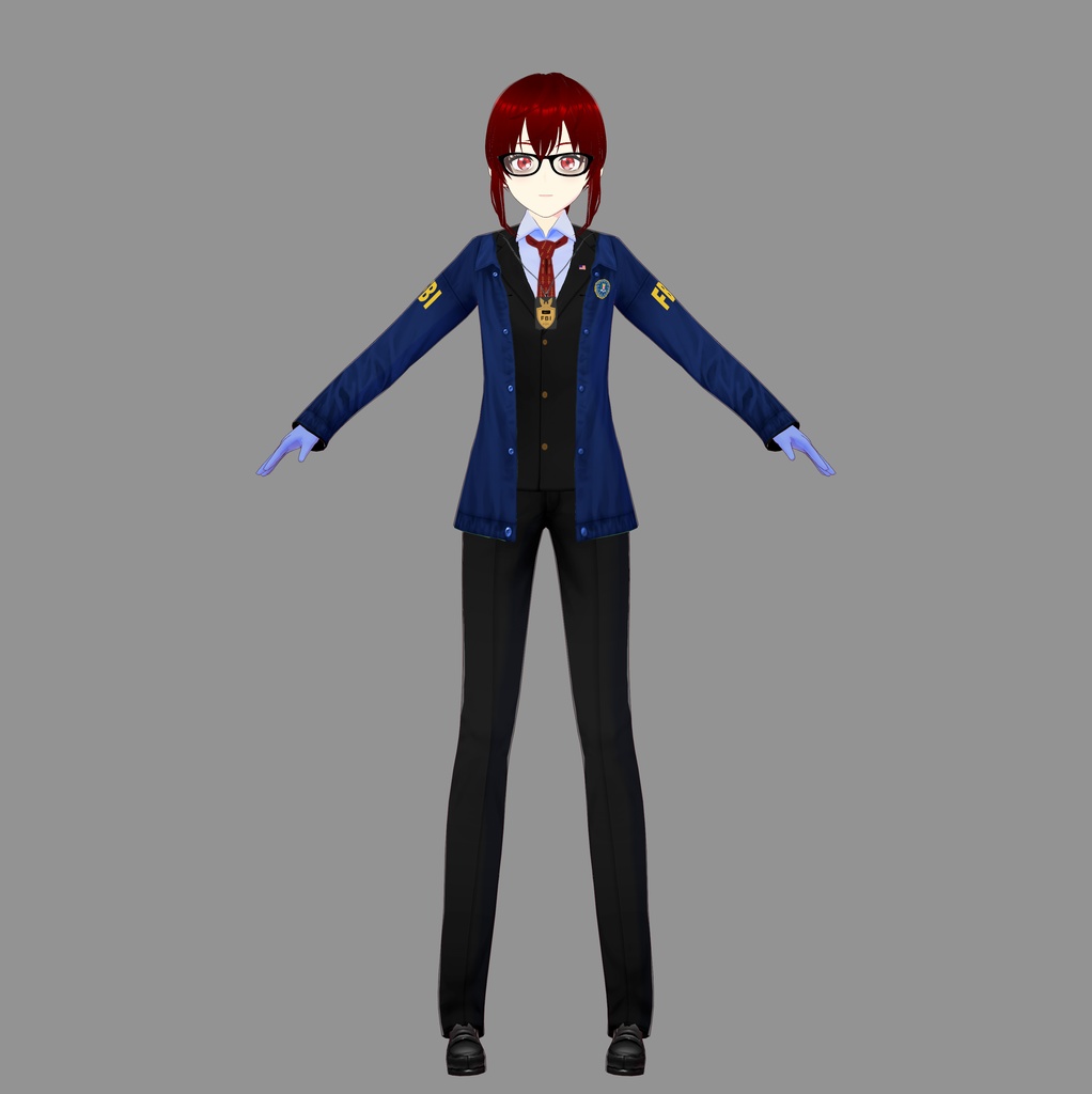 FBI Agent Vroid Outfit