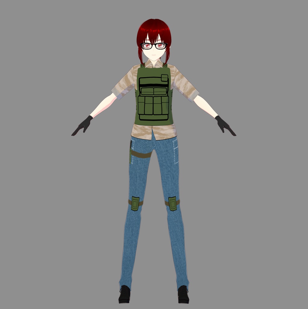 Vroid Tactical (Casual) Outfit