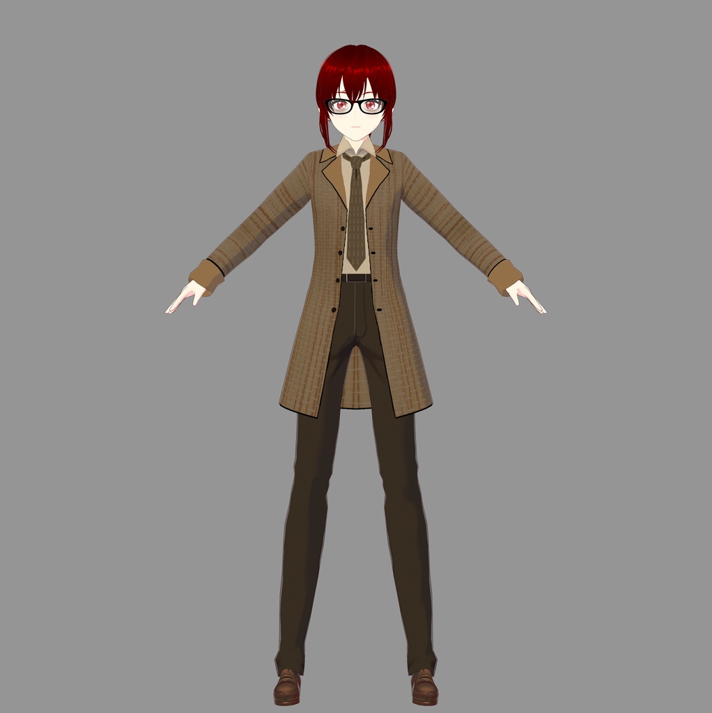 Formal Brown Vroid Outfit